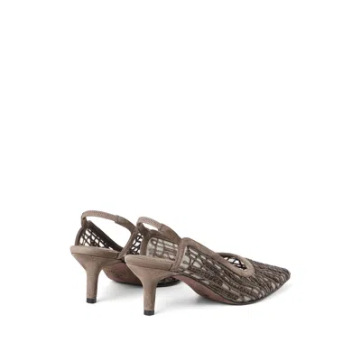 Brunello Cucinelli Glistening Abstract Embroidery City Pumps 55
