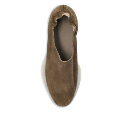 Fear Of God Leather Sneakers In Green