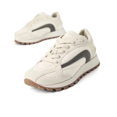 Brunello Cucinelli Beige Monile Sneakers In Neutral