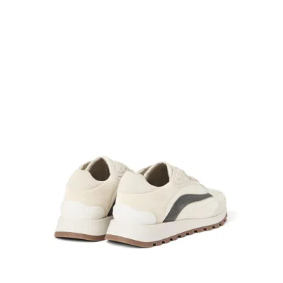 Brunello Cucinelli Beige Monile Sneakers In Neutral