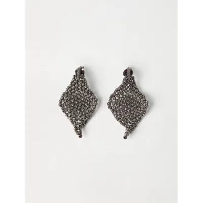 Brunello Cucinelli Sculptured Silver Earrings
