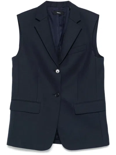 Shop Theory Boxy Os Vest.wool Ho Clothing