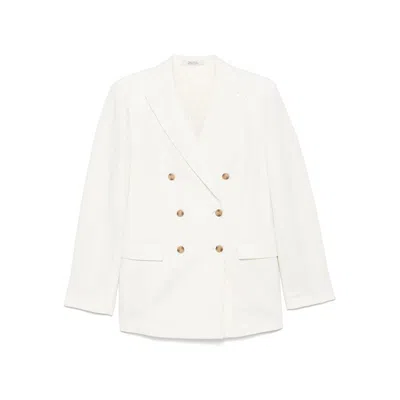 Calvin Klein Tech Texture Waistcoat With Peak Lapels And Flap Pockets In Neutral