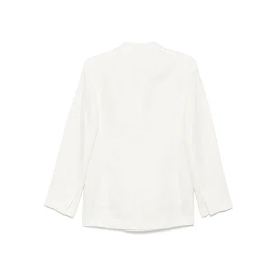 Calvin Klein Tech Texture Waistcoat With Peak Lapels And Flap Pockets In Neutral