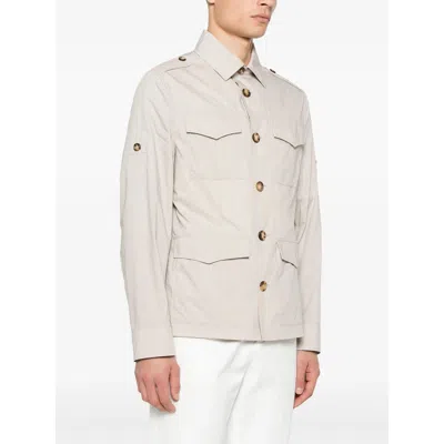 Brunello Cucinelli Shirt Style Jacket Buttoned Epaulettes
