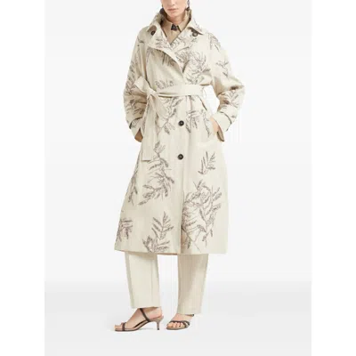 Shop Brunello Cucinelli Neutral Pants