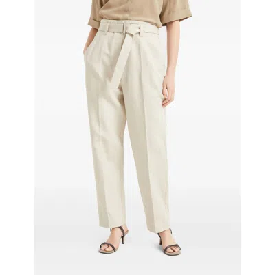 Shop Brunello Cucinelli Neutral Pants