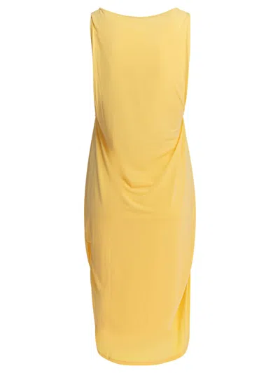Jacquemus Peplo Sleeveless Draped High-low Dress