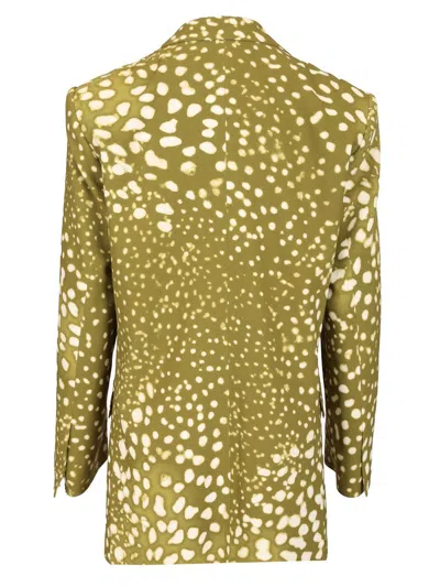 Dries Van Noten 'basti' Blazer Featuring Notched Lapels In Green