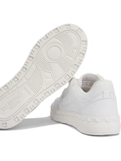 Valentino Leather Freedots Sneakers Studded Detailing