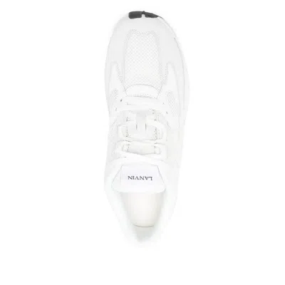 Lanvin Mesh Jla Sneakers In White