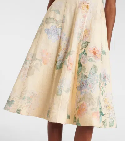 Zimmermann Women's Illuminate Picnic Linen Midi Dress