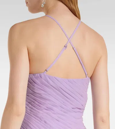 Leo Lin Amya Petal Gown In Purple