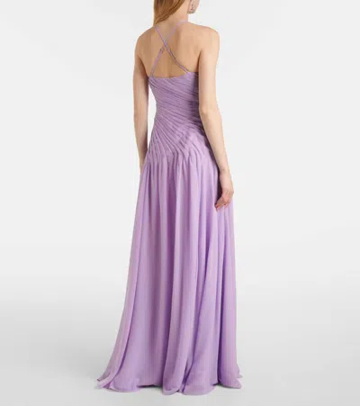 Leo Lin Amya Petal Gown In Purple