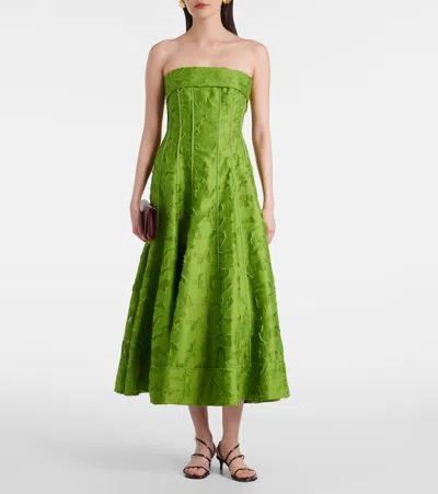 IMOGEN提花紧身胸衣式连衣裙