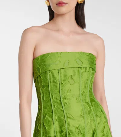 IMOGEN提花紧身胸衣式连衣裙