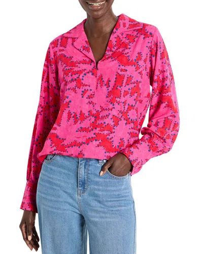 Nic + Zoe Clashy Petals Poet Blouse