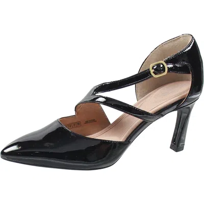 Shop Rockport Total Motion Womens Buckle Leather D'orsay Heels
