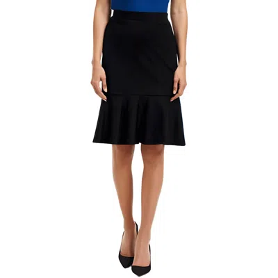 Kasper Petites Womens Solid Viscose Pencil Skirt