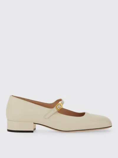 Bally Leather Strap Block Heel Square Toe Pump