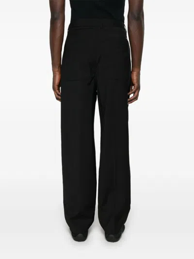 Shop Emporio Armani Exclusive Wool Trousers