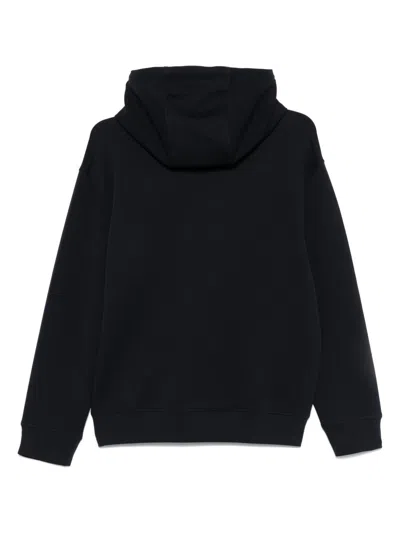 Emporio Armani Logo Cotton Hoodie With Drawstring Hood