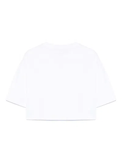 Emporio Armani Logo Cropped Cotton T-shirt With Crew Neck