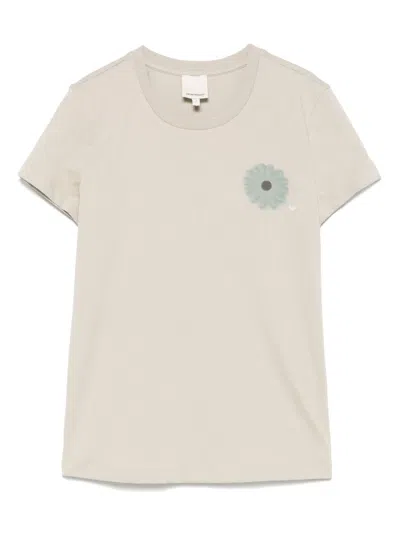 Emporio Armani Asv Jersey T-shirt With Oversized Print From The Peace Capsule Collection