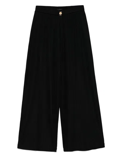 Emporio Armani Wide-leg Trousers Lamé Effect