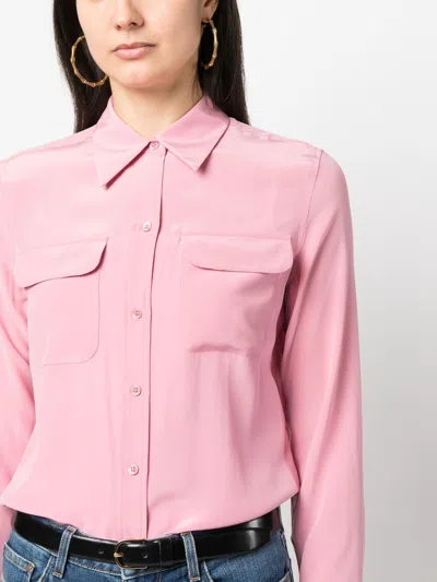 Equipment Long-sleeve Silk Shirt