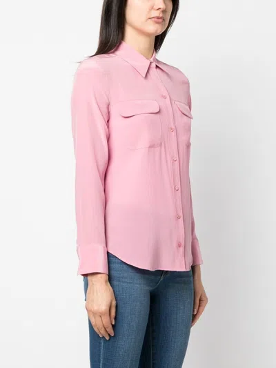 Equipment Long-sleeve Silk Shirt