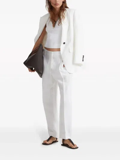Brunello Cucinelli White Cotton Blend Top