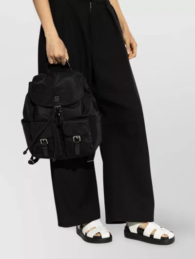 Tory Burch Functional Nylon Backpack With Multiple Pockets