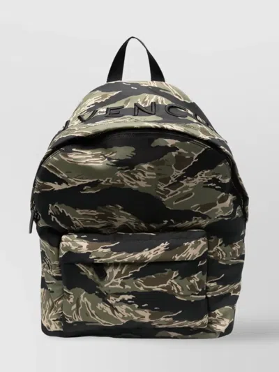 Givenchy Essential U Backpack In Nylon With Camo Print In Multi