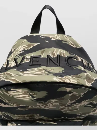 Givenchy Essential U Backpack In Nylon With Camo Print In Multi