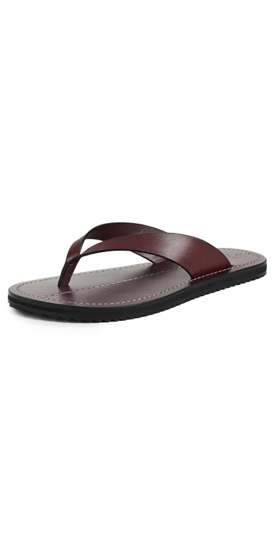 A.emery A. Emery Suede Flora Flip Flops