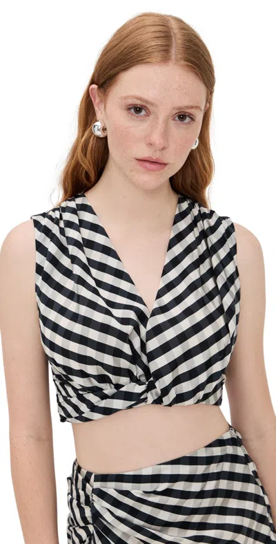 A.l.c Brooklyn Check Crop Top