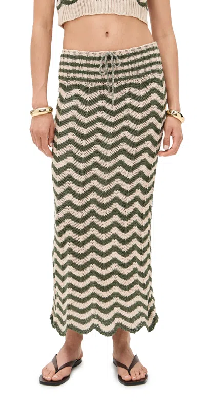 Agua Bendita Mira Skirt Multi In Neutral