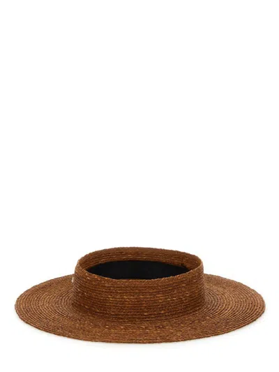 Helen Kaminski Rani Raffia Wide-brim Hat In Brown