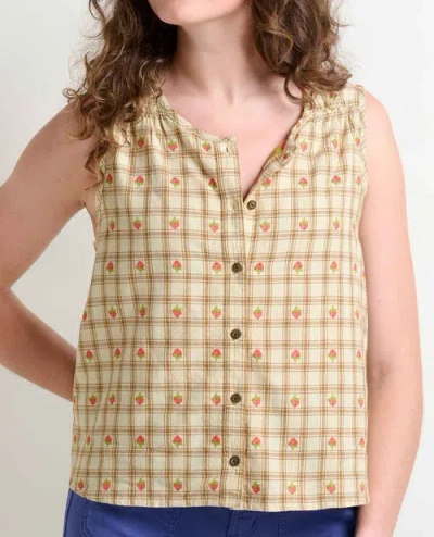 Toad And Co Toad & Co Manzana Button Front Tank In Multi