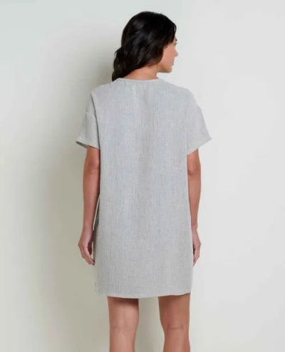 Toad And Co Toad & Co Tate Double Weave Short Sleeve Dress In Gray
