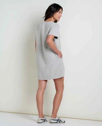 Toad And Co Toad & Co Tate Double Weave Short Sleeve Dress In Gray