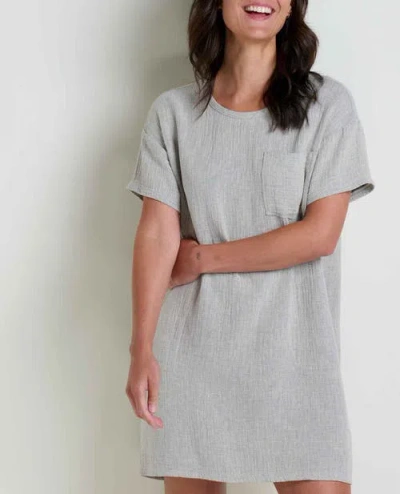 Toad And Co Toad & Co Tate Double Weave Short Sleeve Dress In Gray