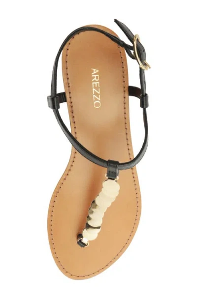 Arezzo Women's Bristol Round Toe Flat Sandals