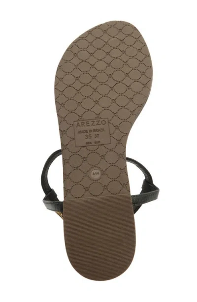 Arezzo Women's Bristol Round Toe Flat Sandals