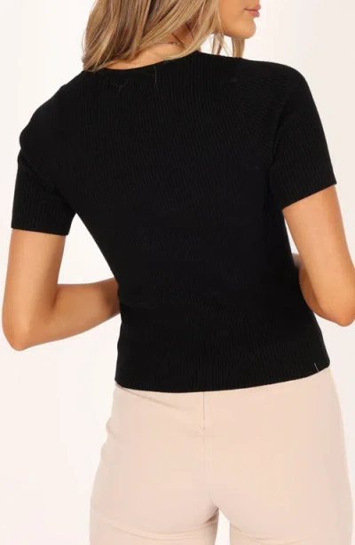 Petal And Pup Petal & Pup Kimmie Rib Knit Top In Black