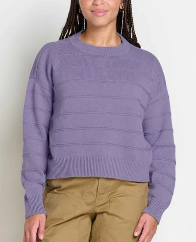 Toad And Co Toad & Co Bianca Ii Crew Sweater In Purple