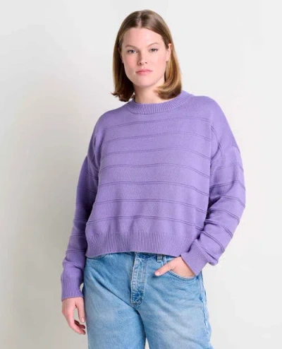 Toad And Co Toad & Co Bianca Ii Crew Sweater In Purple