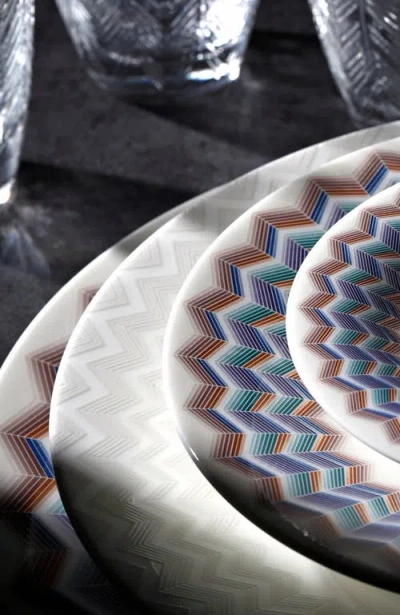 Missoni Home Tableware Dessert Plates Zig Zag Set Of 6  Jarris 148 Diam. 8.5"
