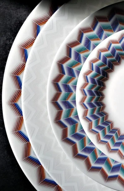 Missoni Home Tableware Dessert Plates Zig Zag Set Of 6  Jarris 148 Diam. 8.5"